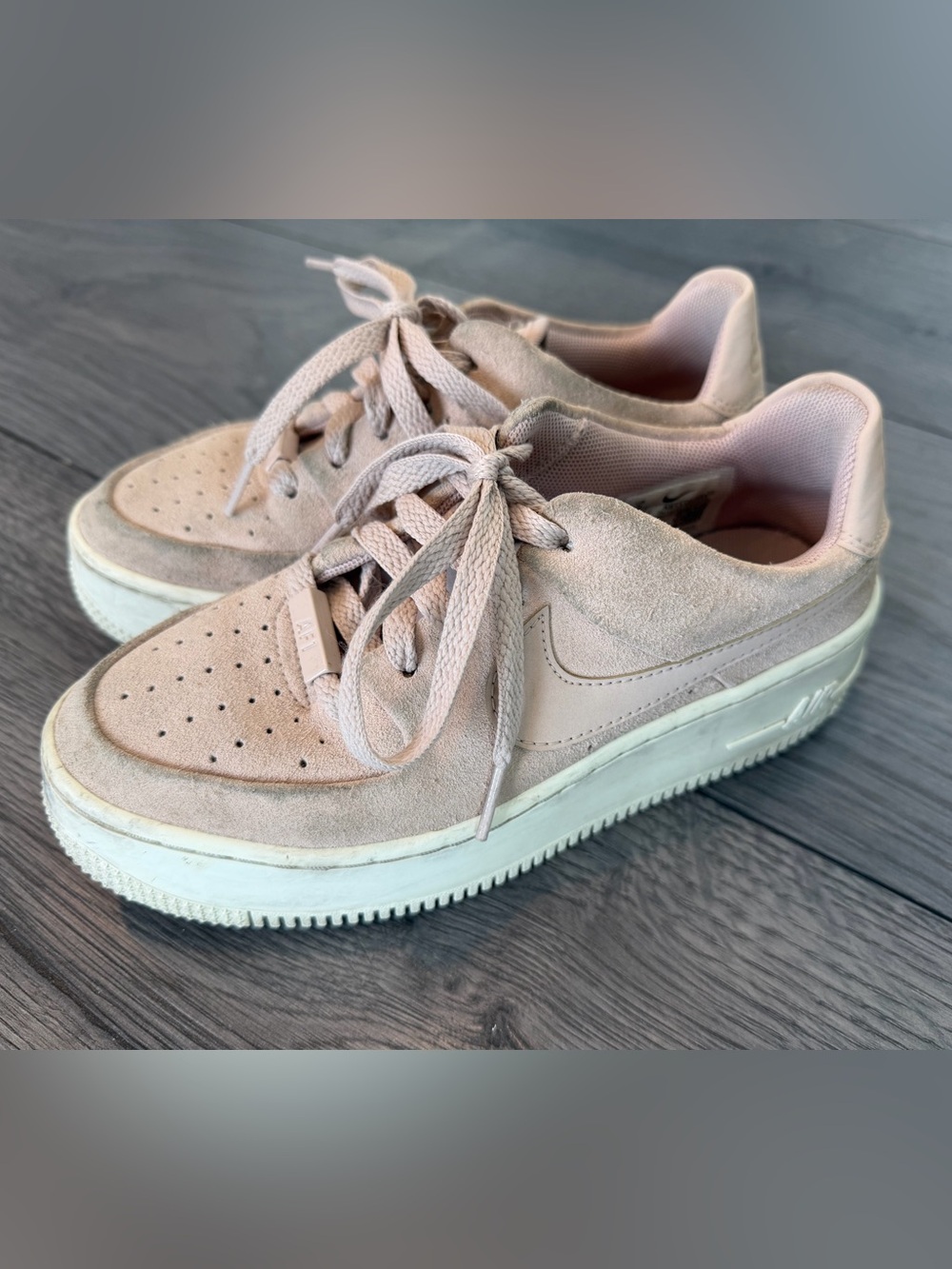 Nike Suede Low-Top Sneakers Pink Size 5